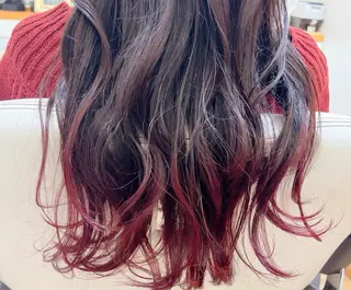 ロング カラー アザマ　ヤスカツ _rosso 川口のヘアスタイル