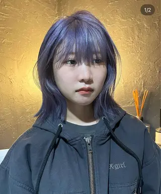 ミディアム カラー mikaze ˚✧₊☆*:.｡渋谷のヘアスタイル