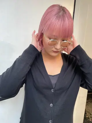 ミディアム カラー パーマ ヘアアレンジ メンズ キッズ ネイル マツエク・マツパ アイブロウ 艶ハイトーン/ヘア アレンジAYAKAのヘアスタイル