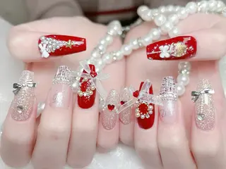 ネイル MoMoA Nail ネイル長さ出し専門店のネイルデザイン