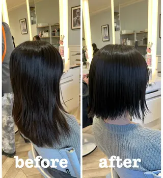 ショート 縮毛矯正／ 似合わせ／古津遼平のヘアスタイル