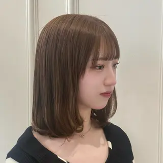 ミディアム カラー レイヤーカット/ 艶カラー🌙Rinoのヘアスタイル