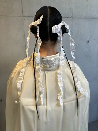 ミディアム ヘアアレンジ i MA　ヘアスタジオ所属・勝野 麻美のヘアスタイル