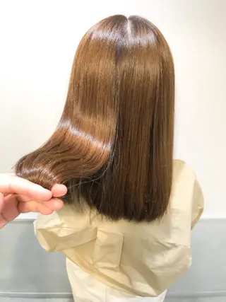 セミロング カラー 髪質改善 suzukiのヘアスタイル