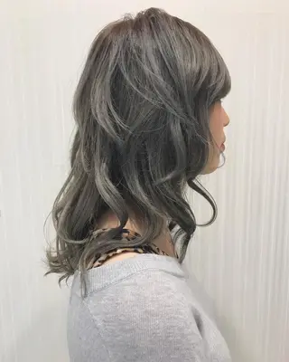 ロング カラー 中川 拓弥のヘアスタイル