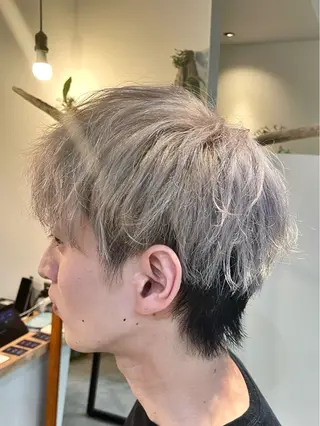 ショート カラー メンズ 佐藤 栄輔のヘアスタイル