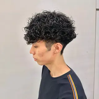 ミディアム パーマ ヘアアレンジ メンズ SALOWIN藤沢店所属・艶カラー の達人のヘアスタイル