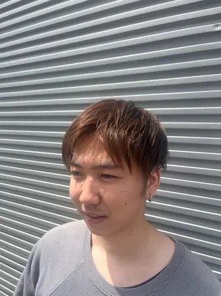 メンズ ベージュカラー⌇﻿ くびれヘア.𐙚心音のヘアスタイル