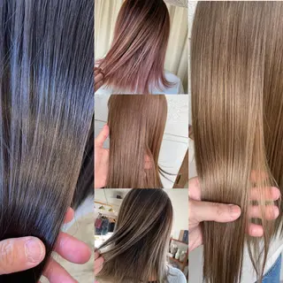 ロング カラー レイヤーカット匠 イソザキノリユキのヘアスタイル