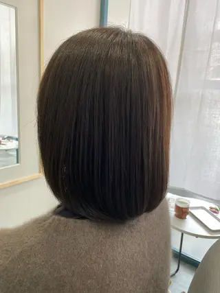 ミディアム 【coco.】hair所属・カジカワサキ/髪質 改善/クロスパーマのヘアスタイル