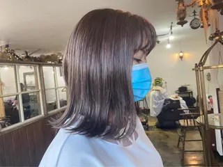 ミディアム カラー chambre シャンブルのヘアスタイル