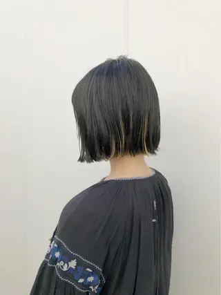 ショート カラー ノグチ ユウキ/ボブのヘアスタイル
