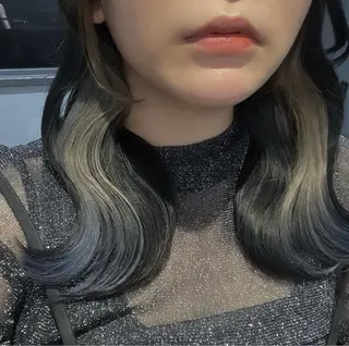 ミディアム 池袋ハイトーン/ ブリーチ/増田 雄太のヘアスタイル