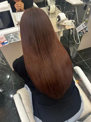 ロング カラー ガーリー×韓国🎀 ⟡.·天野結良⟡.·のヘアスタイル