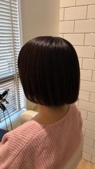 ミディアム カラー ♣️似合わせカット 艶髪カラーYUUGAのヘアスタイル