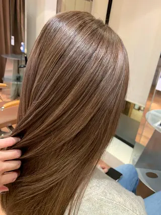 ロング カラー 杉村 未来のヘアスタイル