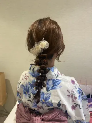 ヘアアレンジ 赤み消しカラー🌱 YUZUKI🫧のヘアスタイル