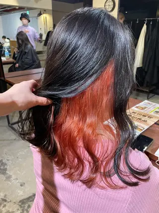 ロング カラー ヘアアレンジ キッズ ネイル マツエク・マツパ アイブロウ 透明感カラー/推しカ ラー☁️JURAのヘアスタイル