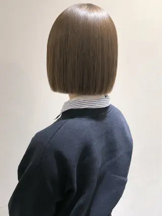 ミディアム カラー 豊中カットモデル🎀 kaedeのヘアスタイル