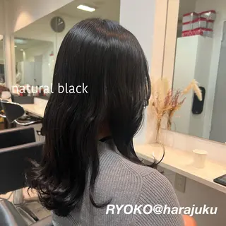 セミロング カラー パーマ ヘアアレンジ メンズ ワット 原宿のヘアスタイル