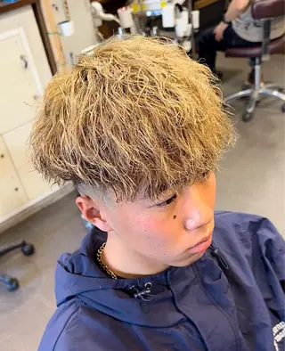 カラー パーマ メンズ 年間2000名担当◎ パーマ職人/仲原佑樹のヘアスタイル