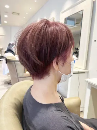 ショート カラー Mirror'所属・ショート/韓国ヘア 押本恵一のヘアスタイル