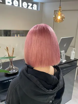 ミディアム カラー laff 新宿所属・ボブ/ケアパーマ/ レイヤー/縮毛矯正のヘアスタイル