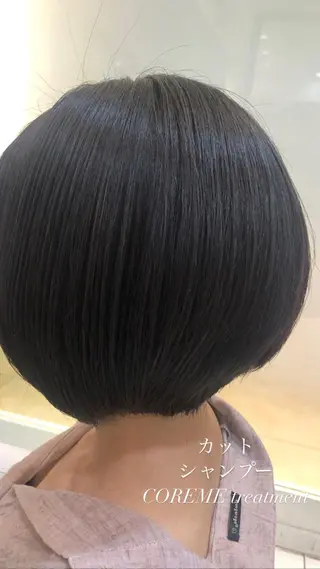 ショート 艶質改善/縮毛矯正 ササキナツミのヘアスタイル