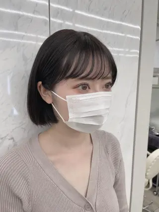 ショート COA 表参道所属・森田 陸/ボブ/艶髪 /オリーブグレージュのヘアスタイル