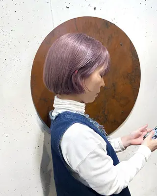 ショート カラー ボブ/ショート /🦋服部ルミナ🦋のヘアスタイル