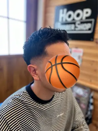 ショート パーマ HOOPbarber shop💈のヘアスタイル
