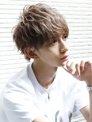 ショート メンズ メンズパーマ特化🏆 宮崎健人✨️のヘアスタイル