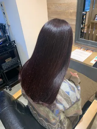 セミロング カラー 佐藤 杏奈のヘアスタイル