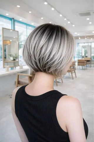 ミディアム カラー Mirareee tokyo所属・バレイヤージュ/ シャドウルーツ/安室のヘアスタイル