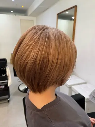 ショート カラー ✨🎨ブリーチなし 透明感カラー✨美友のヘアスタイル