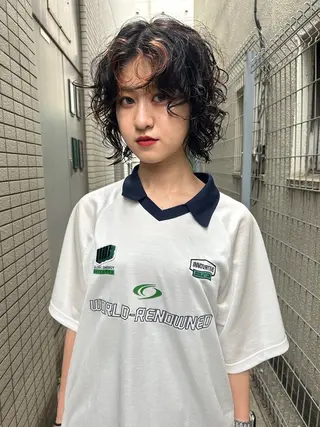 パーマ 吉岡 さゆりのヘアスタイル