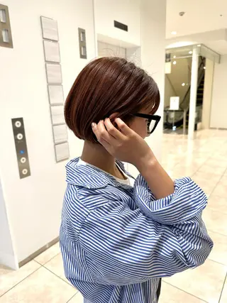 ショート 巻ける縮毛矯正/艶 カラーchika🩵のヘアスタイル