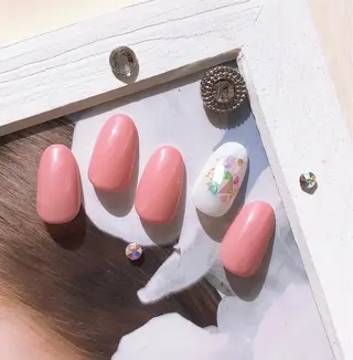 ネイル 北浦和 自爪育成ケアのネイルデザイン