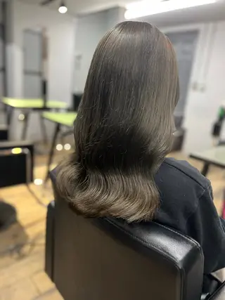 セミロング カラー HAIR SALON M Fes 池袋所属・韓国風艶髪✨ 高松静香☑️のヘアスタイル