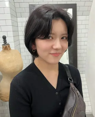 ショート 紙屋町ショート /ボブ　パーマ河内蓮のヘアスタイル