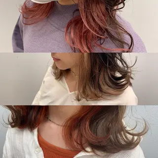 セミロング 韓国ネイル🤍 イワサキ　リコ🍒のヘアスタイル