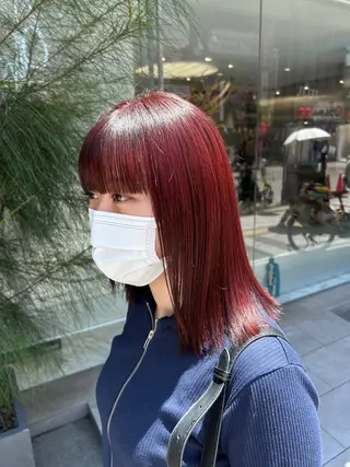 セミロング カラー 冬っぽカラー/ マツエク/ゆきなのマツエク・マツパデザイン