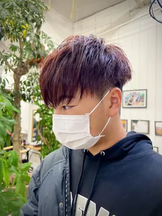 カラー メンズ ダメージレスブリーチ /艶髪/横須賀智也のヘアスタイル