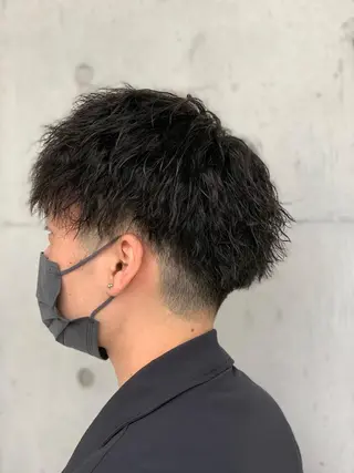 ショート パーマ メンズ 👑ツイスパ👑 中谷 陸のヘアスタイル