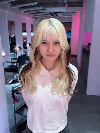 ロング カラー ブリーチカラー 特化/MAHIROのヘアスタイル