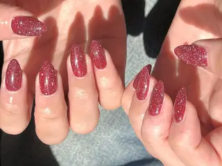 ネイル ki🍒🍒 ki ツルツルネイルのネイルデザイン