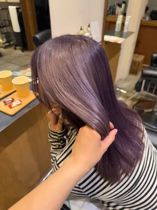 セミロング カラー ‎🤍江坂 ハヤシアヤナ‎🤍のヘアスタイル