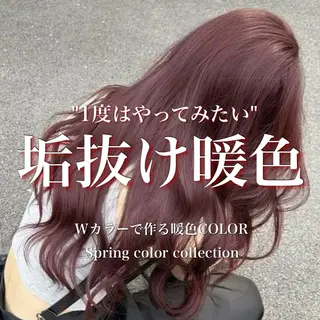 カラー 【ﾐﾆﾓSALE】透 ける艶髪♡ストレートのヘアスタイル