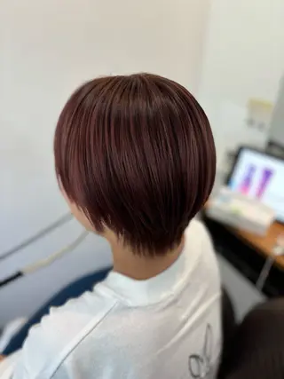 ショート カラー 小顔似合わせカット ┊︎＊AYANO＊のヘアスタイル