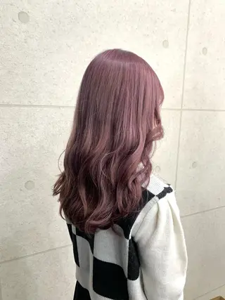 ロング カラー レイヤー ハイトーン 暖色⭐︎KANAKOのヘアスタイル